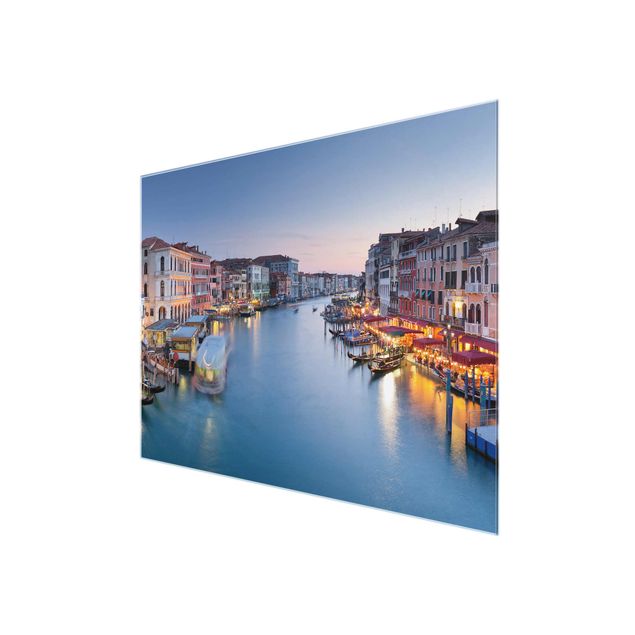 Bilder Abendstimmung auf Canal Grande in Venedig