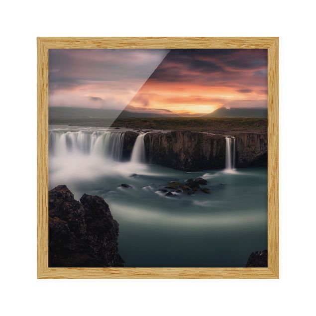 Wandbilder Natur Goðafoss Wasserfall in Island