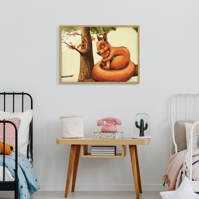 Wandbilder Modern Einhörnchen Mama
