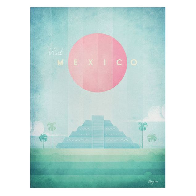 Kunstdrucke auf Leinwand Reiseposter - Mexiko