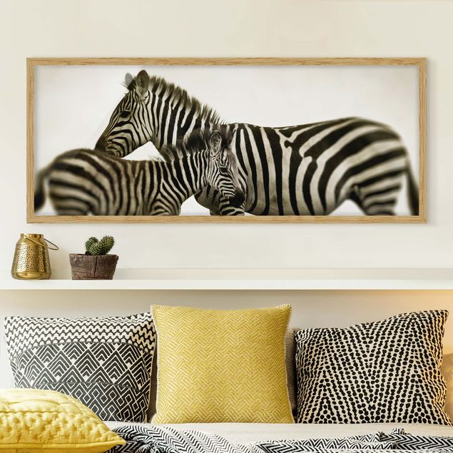 Wanddeko Küche Zebrapaar