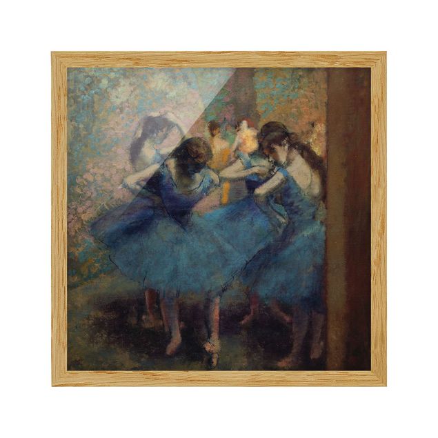 Wandbilder Kunstdrucke Edgar Degas - Blaue Tänzerinnen