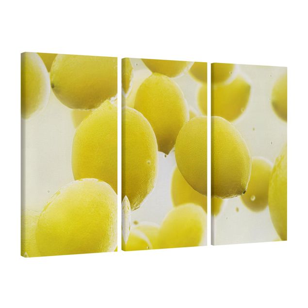 schöne Leinwandbilder Zitronen im Wasser