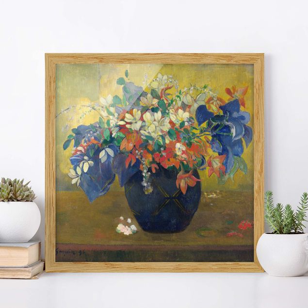 Küchen Deko Paul Gauguin - Vase mit Blumen