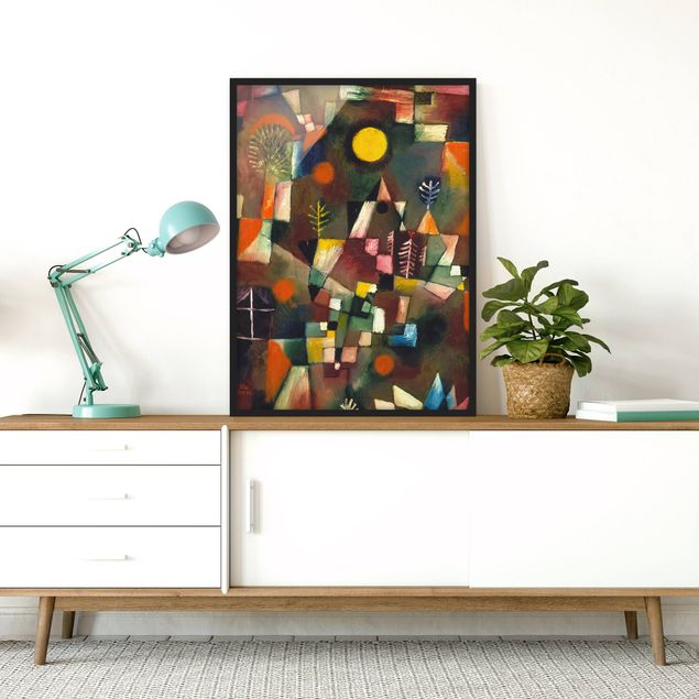 Gerahmte Bilder Abstrakt Paul Klee - Der Vollmond