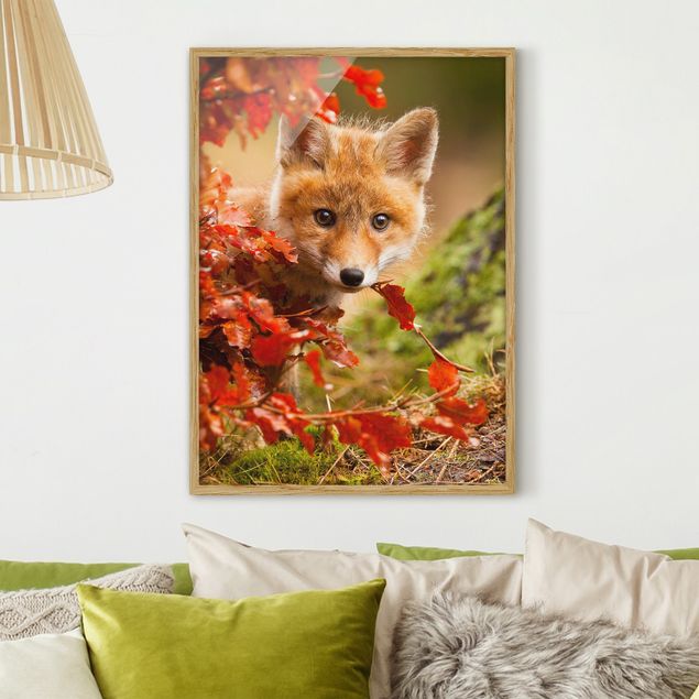 Küche Dekoration Fuchs im Herbst