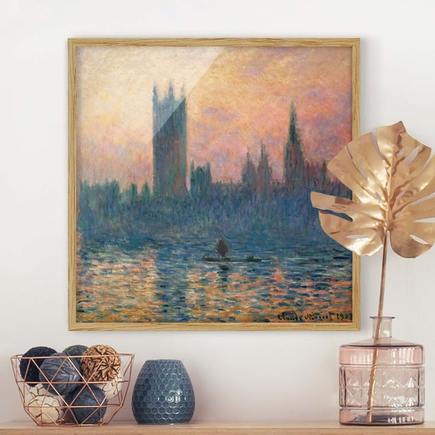Küche Dekoration Claude Monet - London Sonnenuntergang