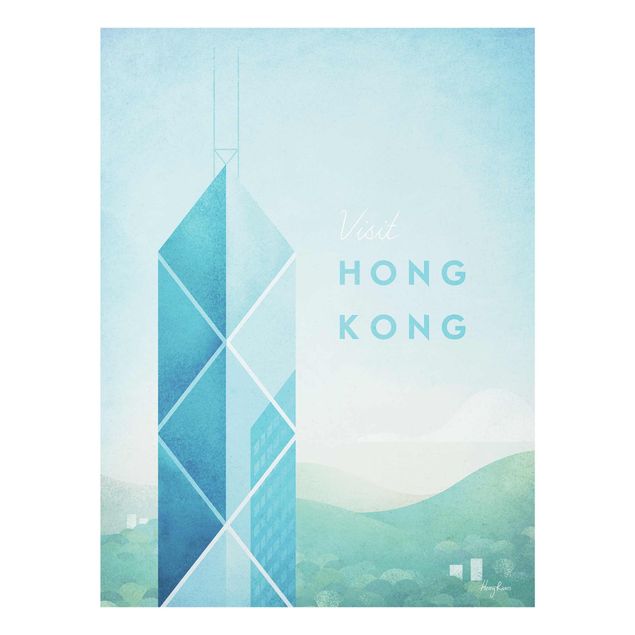Wandbilder Kunstdrucke Reiseposter - Hong Kong