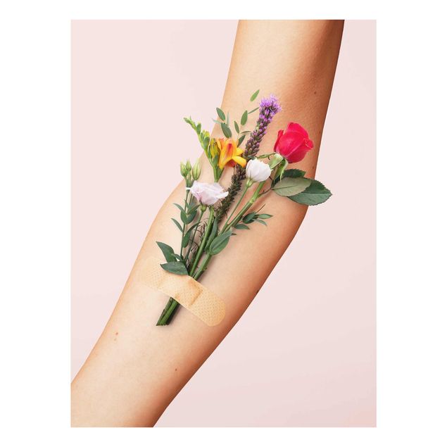 Wandbilder Blumen Arm mit Blumen
