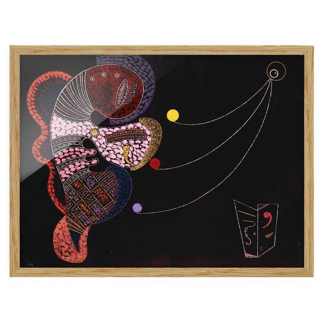 abstrakte Bilder mit Rahmen Wassily Kandinsky - Großes und Winziges