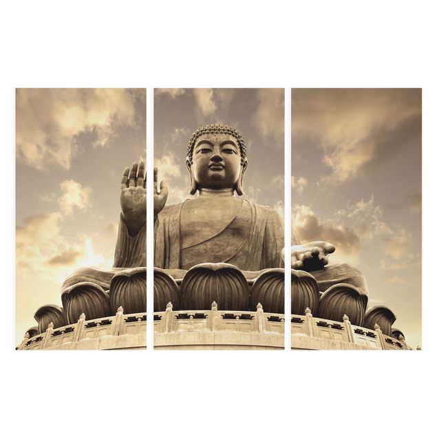 schöne Bilder Großer Buddha sepia