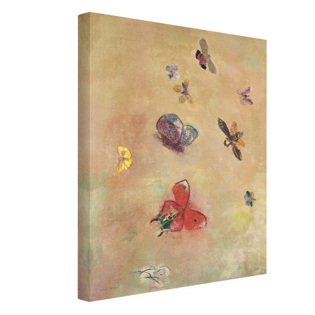 Kunststile Odilon Redon - Bunte Schmetterlinge