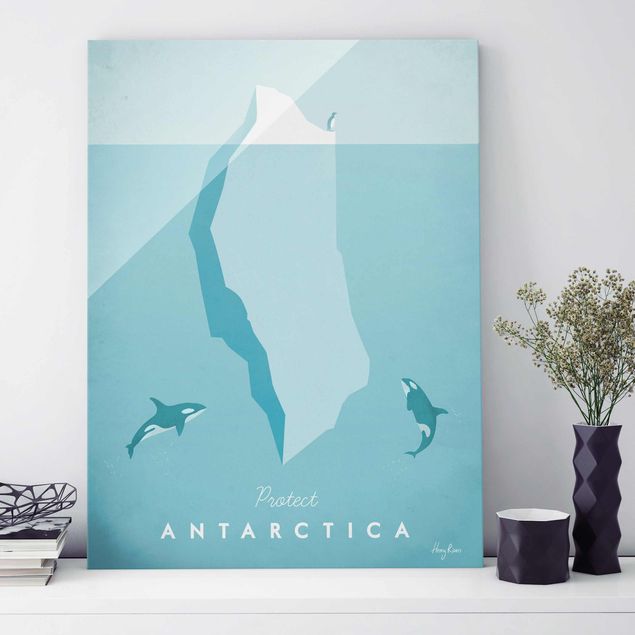 Küche Dekoration Reiseposter - Antarktis