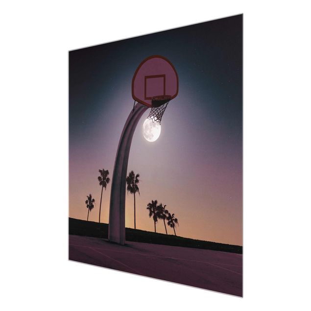 Loose Bilder Basketball mit Mond