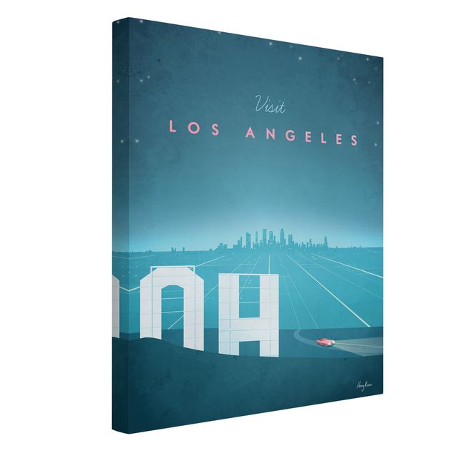 Leinwand Kunst Reiseposter - Los Angeles