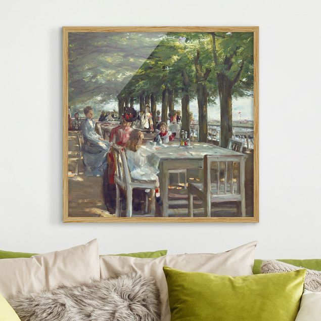 Impressionismus Bilder kaufen Max Liebermann - Terrasse des Restaurants Jacob