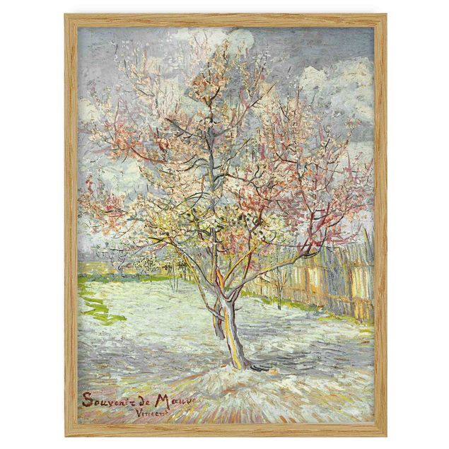 Kunststil Post Impressionismus Vincent van Gogh - Blühende Pfirsichbäume