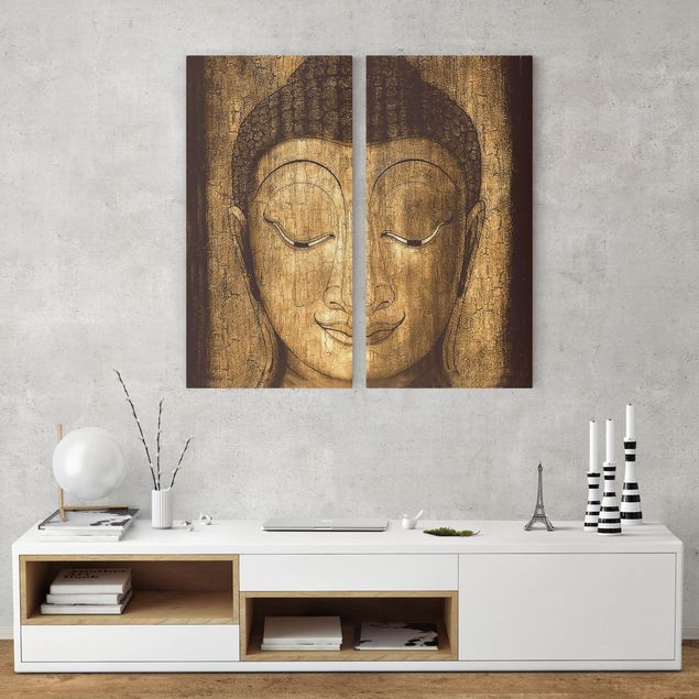 Wandbilder Berge Smiling Buddha