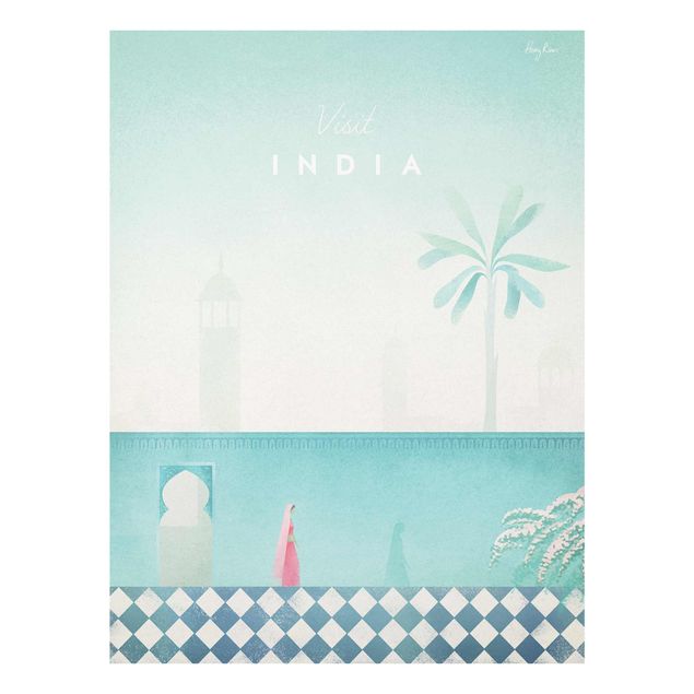 Wandbilder Kunstdrucke Reiseposter - Indien