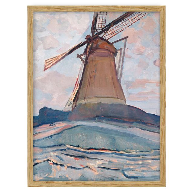 Gerahmte Bilder Tiere Piet Mondrian - Windmühle