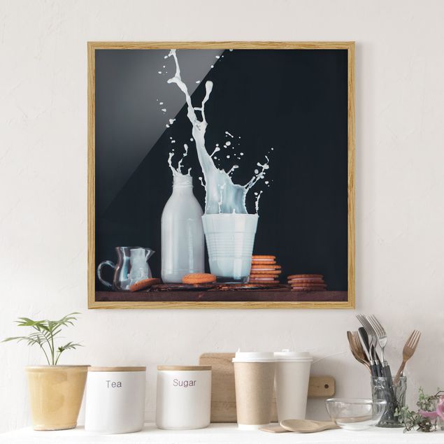 Wandbilder Stillleben Milch Komposition