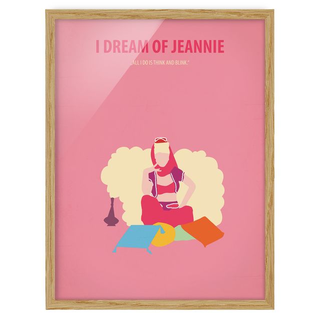 Wandbilder Modern Filmposter I dream of Jeannie