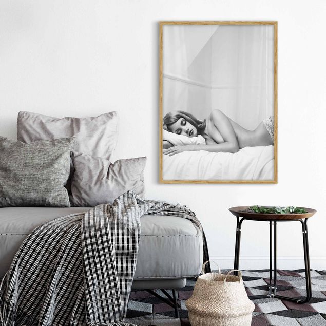 schwarz-weiß Bilder mit Rahmen Sleep Well II