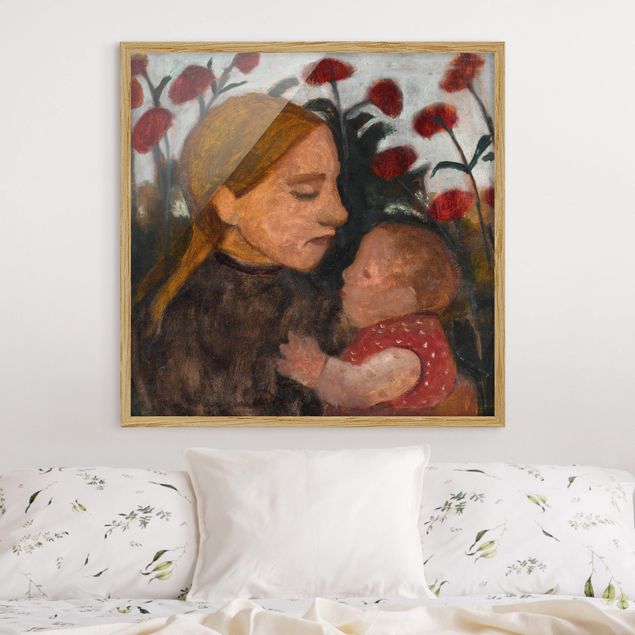 expressionistische Kunstdrucke Paula Modersohn-Becker - Junge Frau mit Kind