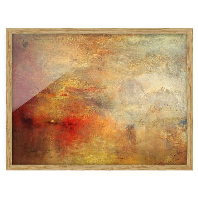Wandbilder Landschaften Joseph Mallord William Turner - Sonnenuntergang über einem See