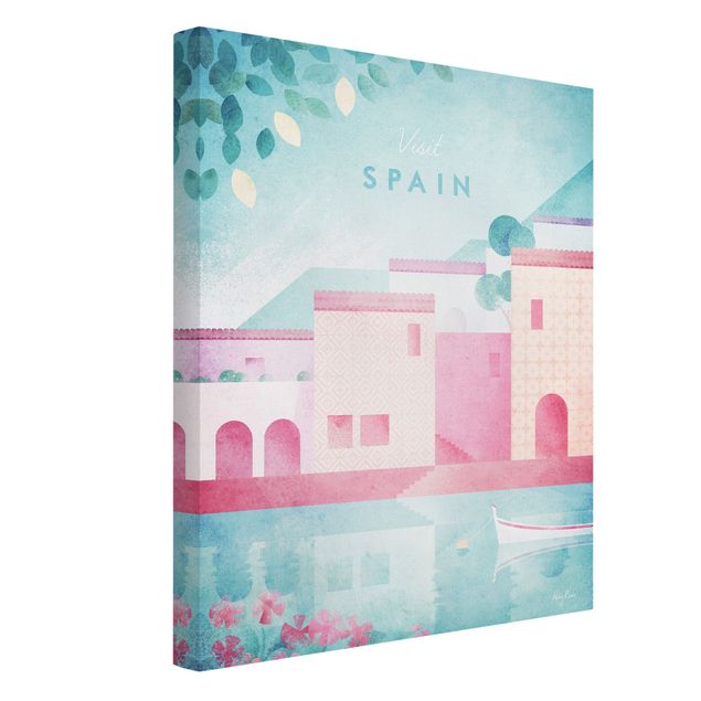 Kunstdruck Leinwand Reiseposter - Spanien