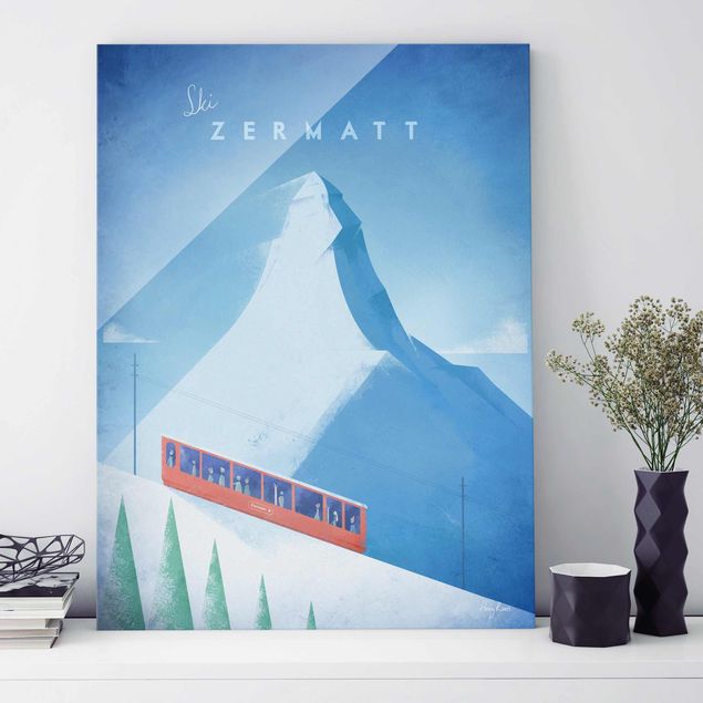 Küchen Deko Reiseposter - Zermatt