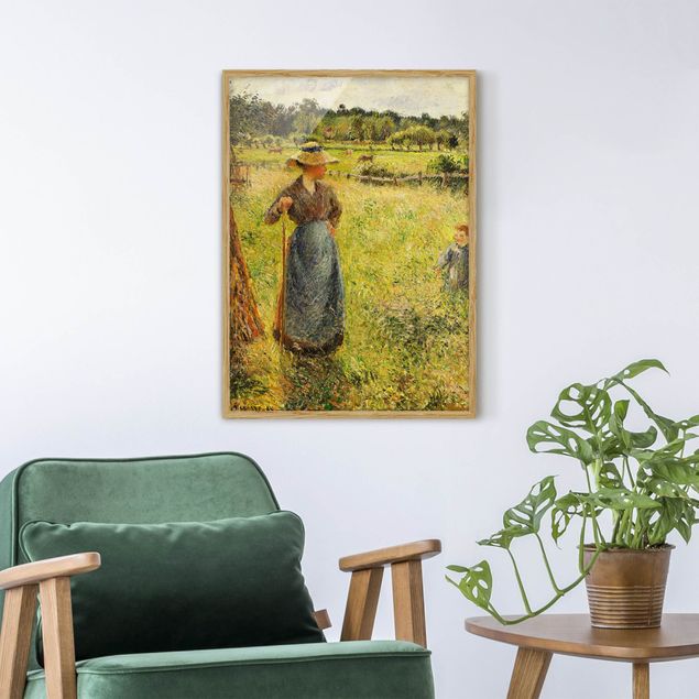 Bilder Impressionismus Camille Pissarro - Die Heumacherin