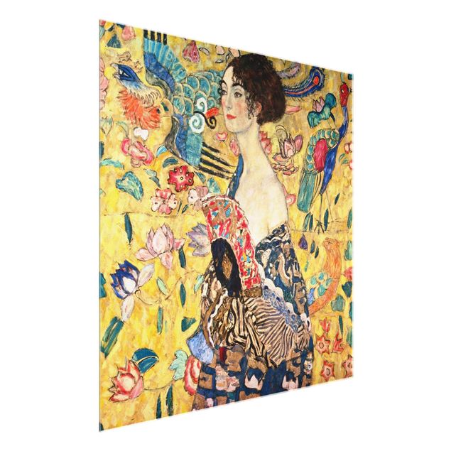 Kunststile Gustav Klimt - Dame mit Fächer