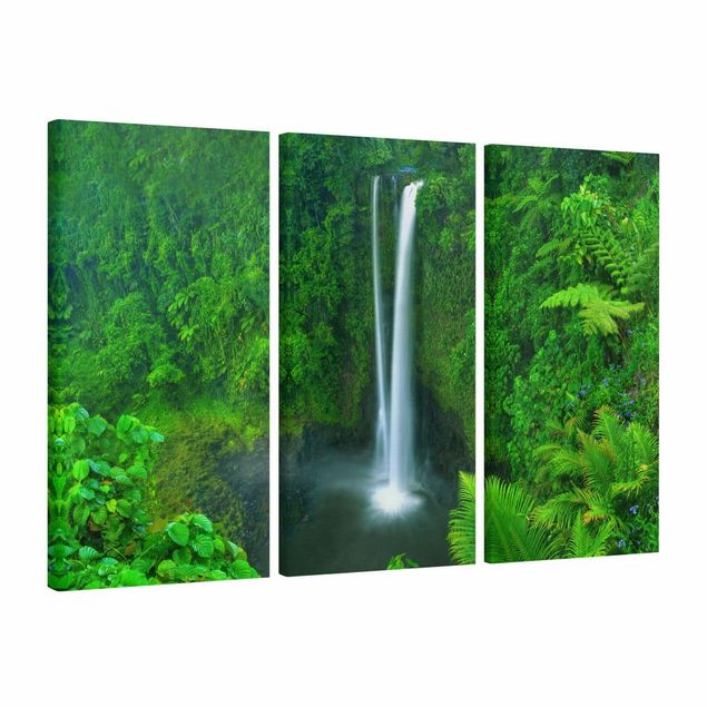 Wandbilder Landschaften Paradiesischer Wasserfall