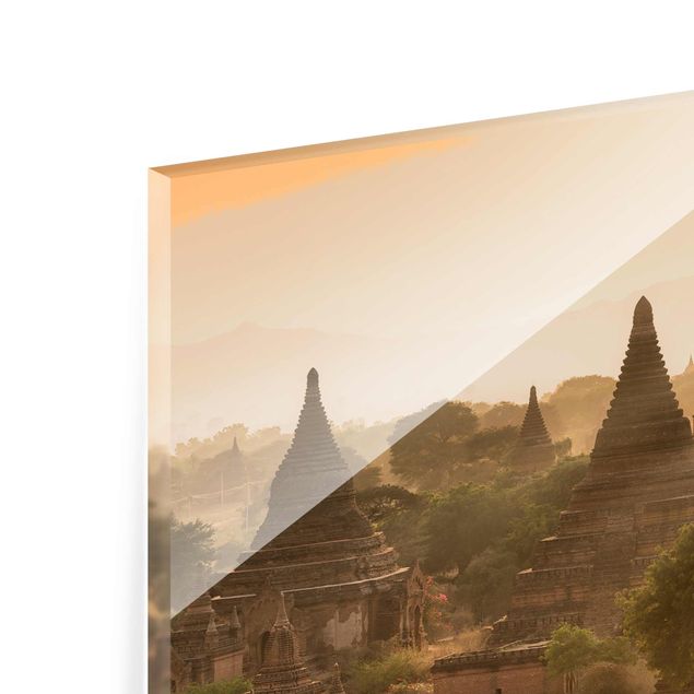 Wandbilder Architektur & Skyline Sonnenuntergang über Bagan