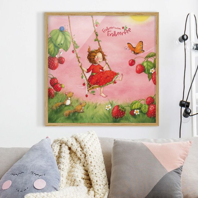 Deko Kinderzimmer Erdbeerinchen Erdbeerfee - Baumschaukel