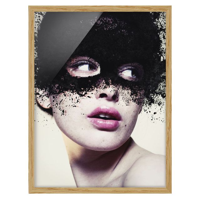 Wandbilder Akt & Erotik Das Mädchen mit der schwarzen Maske