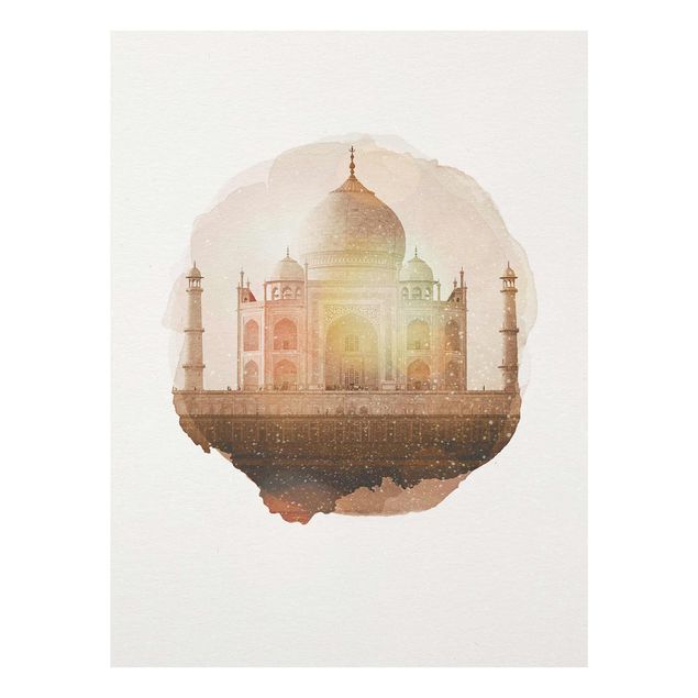 Wandbilder Modern Wasserfarben - Taj Mahal