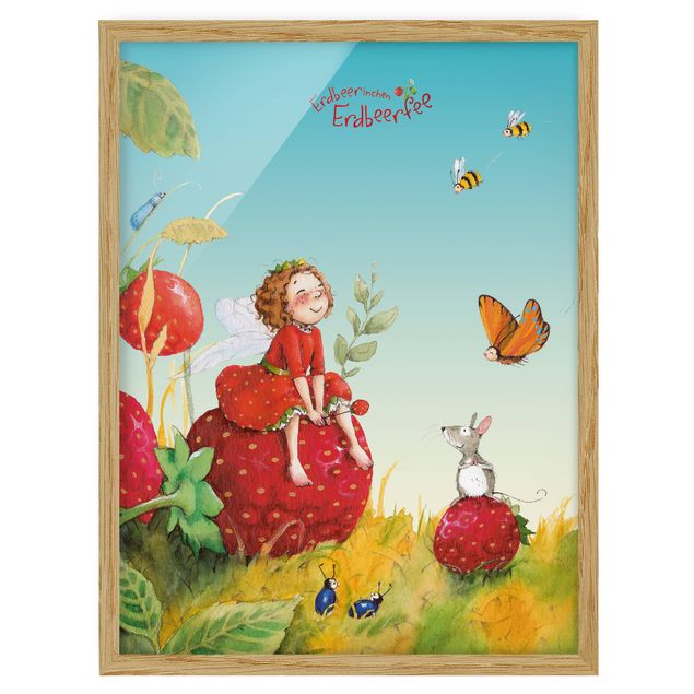 Wandbilder Modern Erdbeerinchen Erdbeerfee - Zauberhaft