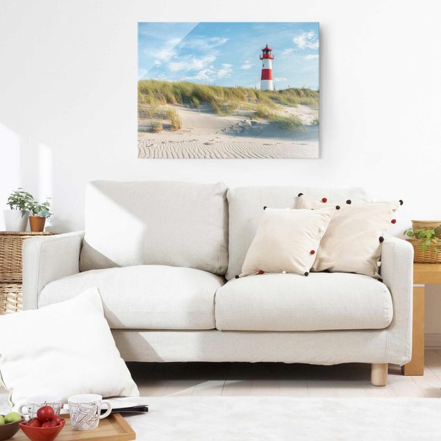 Wandbilder Landschaften Leuchtturm an der Nordsee