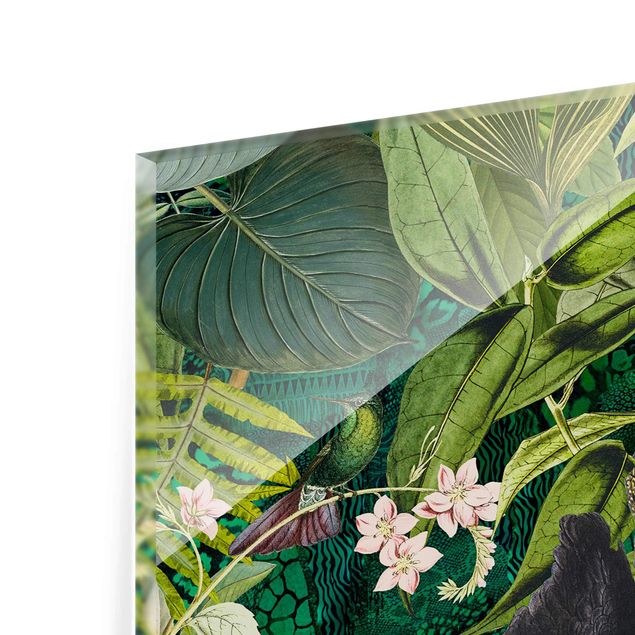 Bilder Andrea Haase Bunte Collage - Kakadus im Dschungel