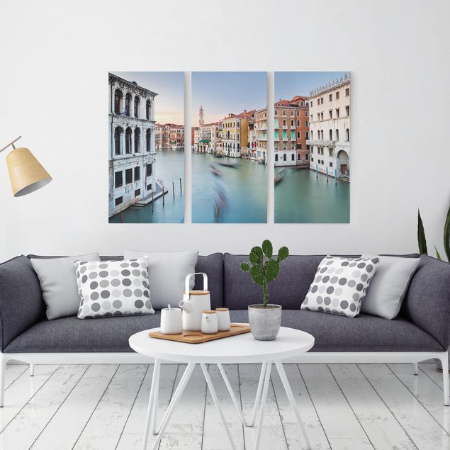 Italien Bilder auf Leinwand Canale Grande Blick von der Rialtobrücke Venedig