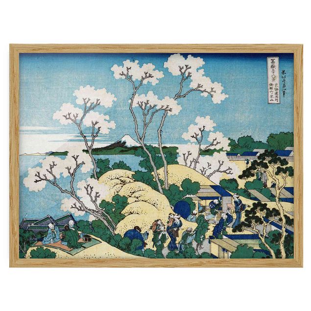 Landschaftsbilder mit Rahmen Katsushika Hokusai - Der Fuji von Gotenyama