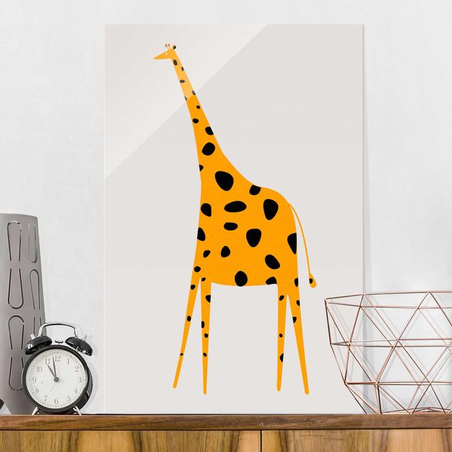 Kinderzimmer Deko Gelbe Giraffe