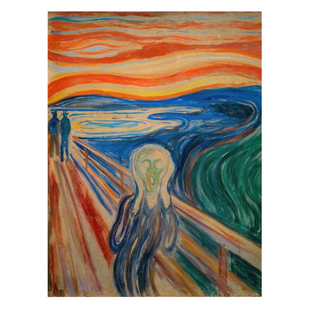 Kunstdruck Leinwand Edvard Munch - Der Schrei