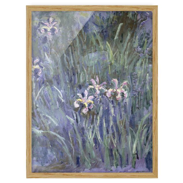 Blumenbilder mit Rahmen Claude Monet - Schwertlilien