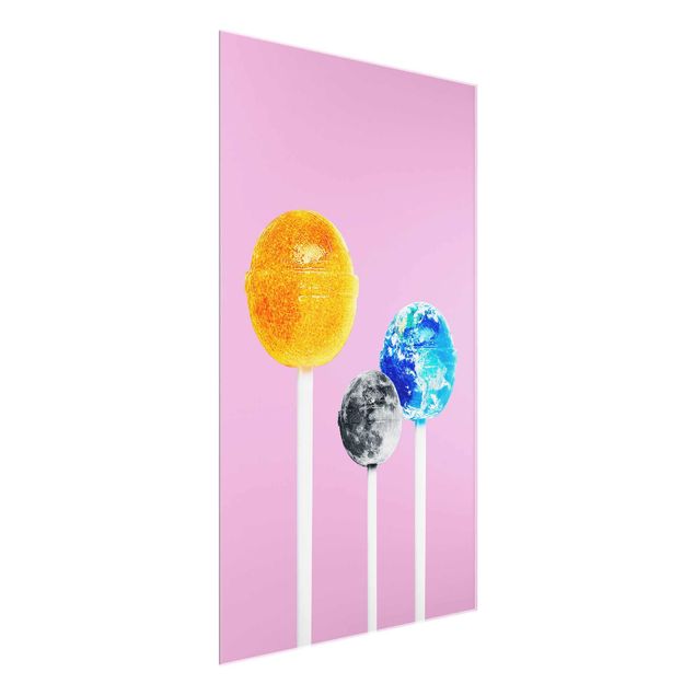 Wandbilder Modern Lollipops mit Planeten