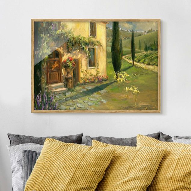 Wanddeko Küche Italienische Landschaft - Zypresse