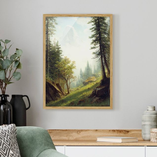 Kunststil Romantik Albert Bierstadt - In den Berner Alpen