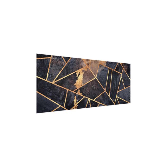 Wandbilder Muster Onyx mit Gold